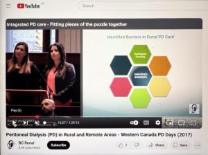 My 2017 Presentation at the BC Renal Agency on the topic of 'Integrated Peritoneal Dialysis (PD) Care-Fitting pieces of the puzzle together'